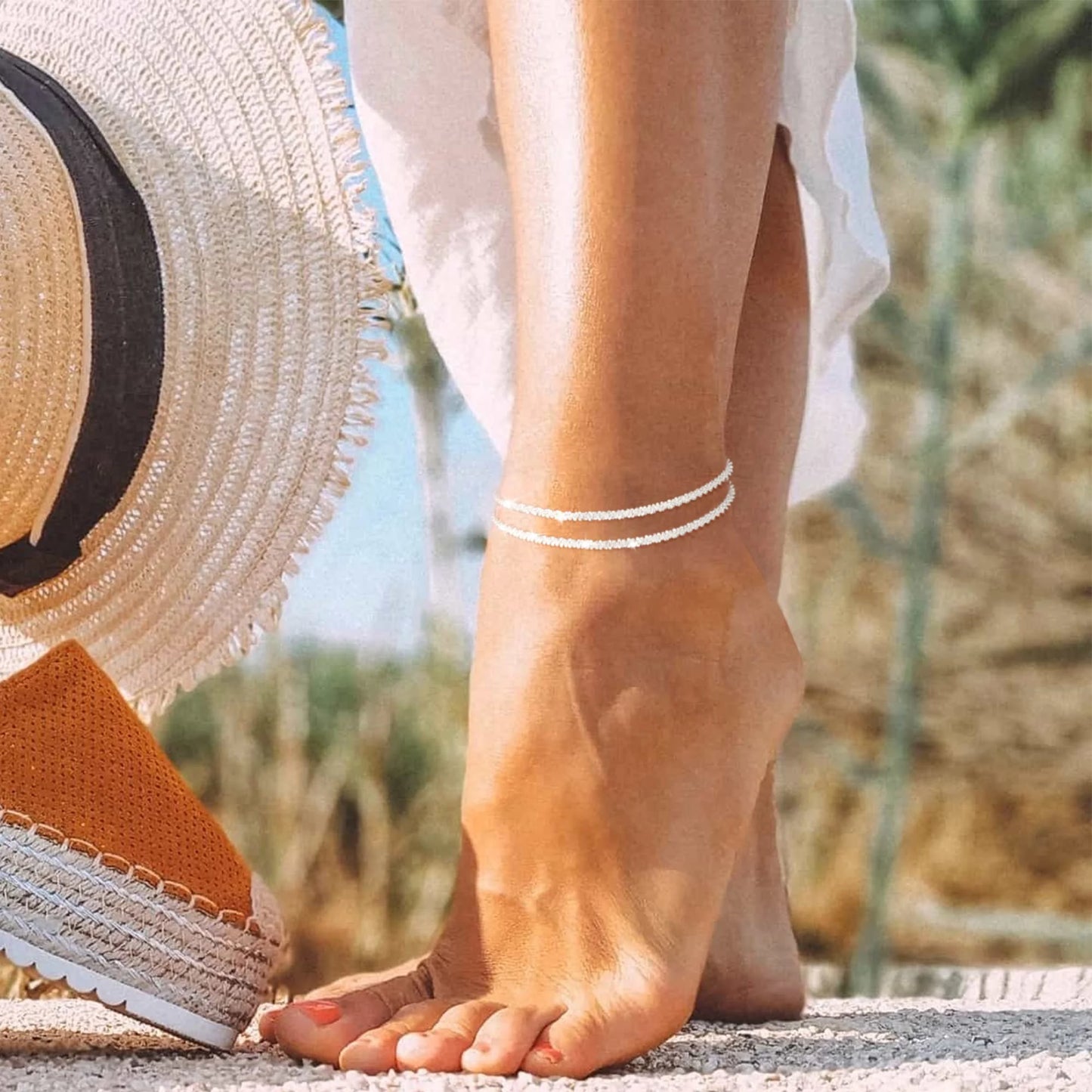 Vocalmy | Dainty Drip Anklet