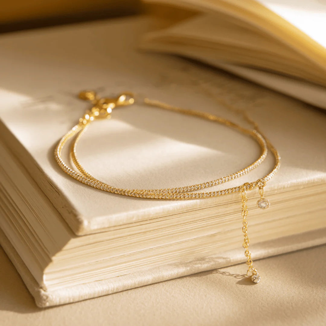 Vocalmy | Dainty Drip Anklet