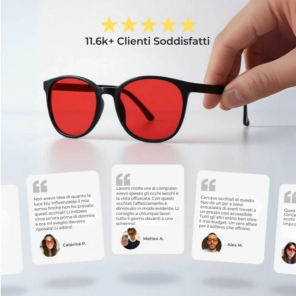 Vocalmy® Occhiali Unisex Anti Luce Blu